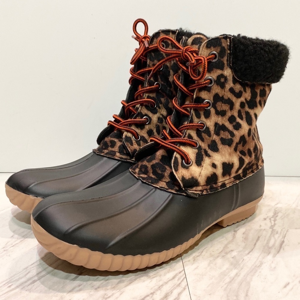 Report Ulrich Leopard Duck Boot 10